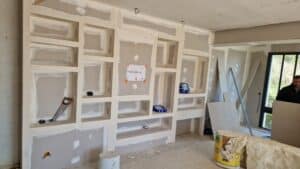 Réalisations d'un mur en plaquo